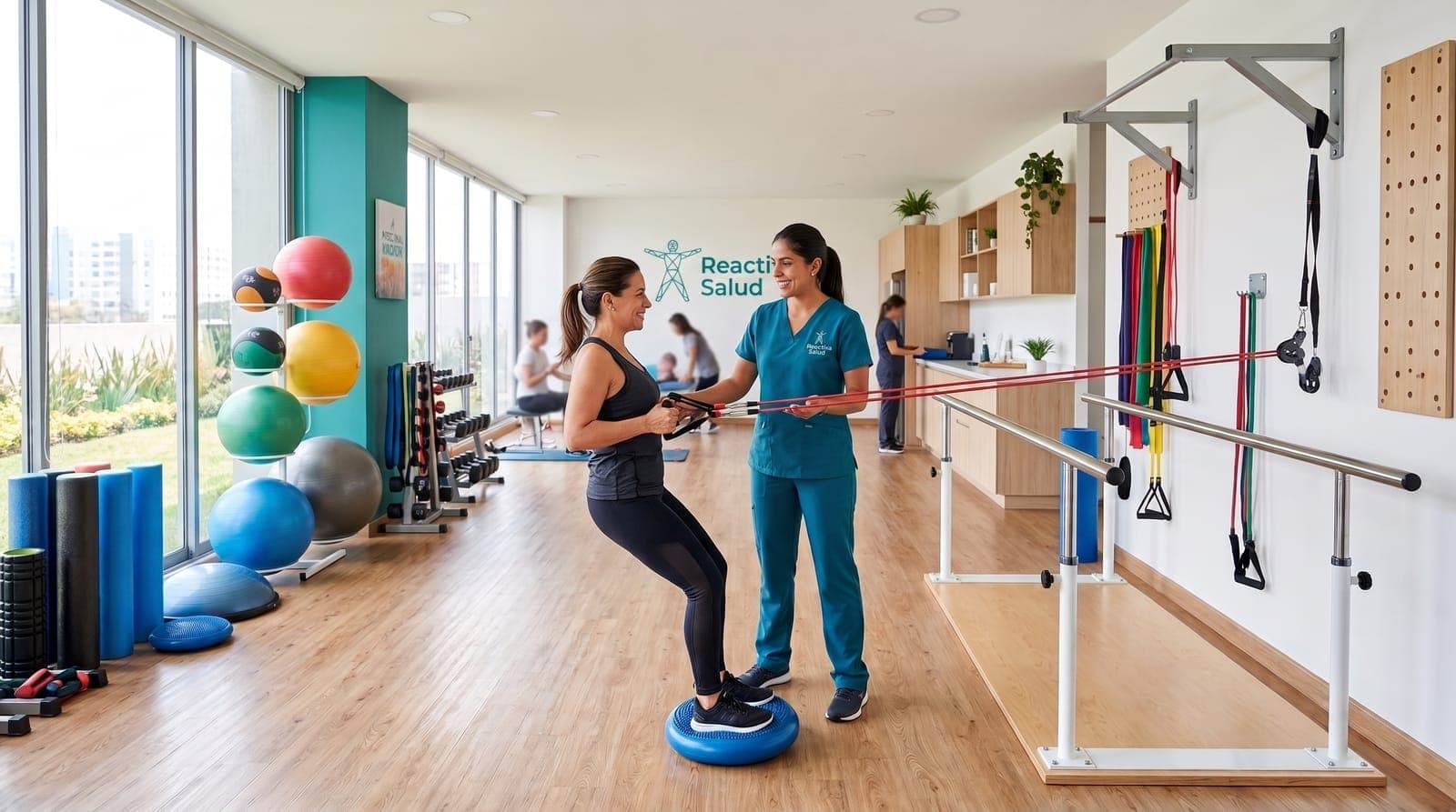 Área de ejercicio terapéutico — Reactiva Salud, Comas (Lima Norte)